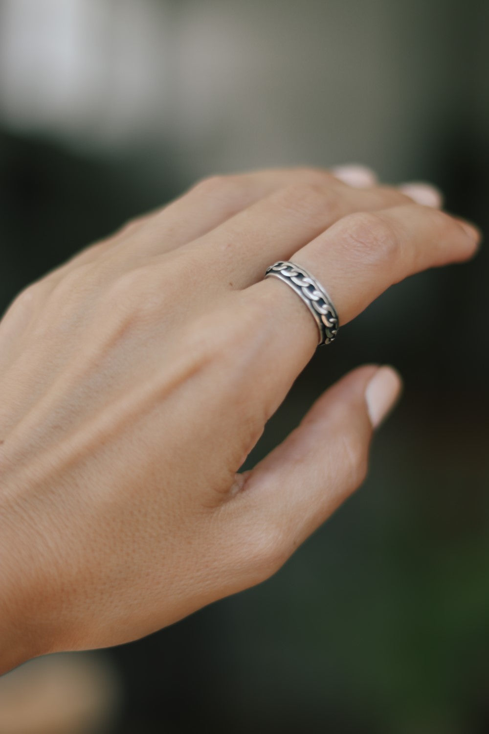 Paperclip Chain Ring | Caitlyn Minimalist